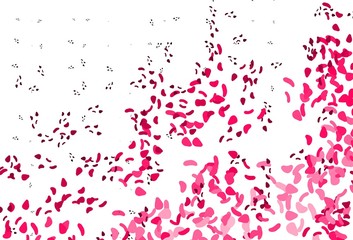 Light Red vector texture with random forms.