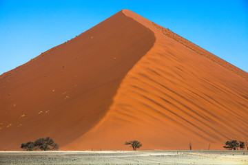 Fototapeta na wymiar Red sand dune near Sossusvlei - Namibia, Southern Africa