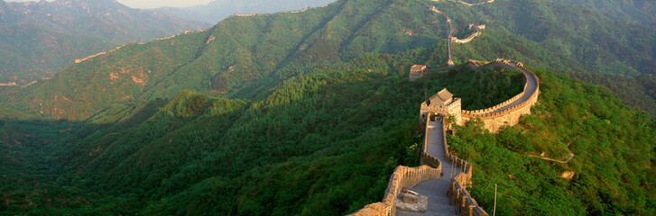 The Great Wall at Mutianyu in Beijing in Hebei Province, People's Republic of China