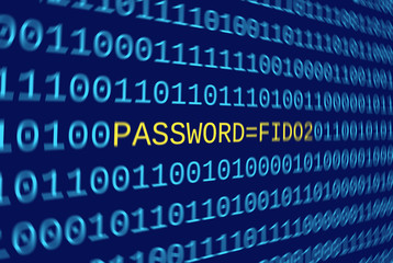 Concept image for use of FIDO2 keys as password replacement