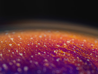 a colorful soap bubble, close up