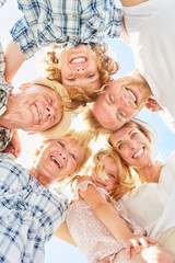 Drei Generationen Familie als Gemeinschaft