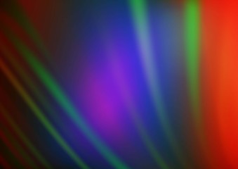 Dark Multicolor, Rainbow vector abstract blurred pattern. A vague abstract illustration with gradient. Brand new style for your business design.