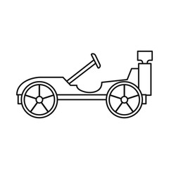 Vector design of car and old symbol. Graphic of car and exclusive stock symbol for web.