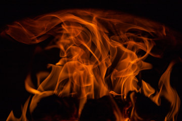Fototapeta premium red fiery lines on black background