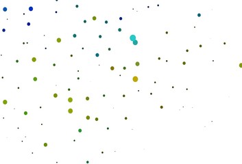 Light Blue, Yellow vector layout with circle shapes.