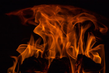 red fiery lines on black background