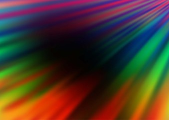Obraz premium Dark Multicolor, Rainbow vector texture with colored lines. Decorative shining illustration with lines on abstract template. Pattern for business booklets, leaflets.