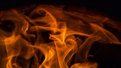 red fiery lines on black background