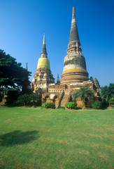Great Temple of Auspicious Victory Wat Yai Chai Mongkol, Ayutthaya,Thailand