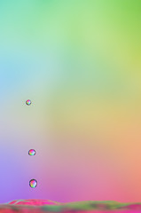 High speed photograph of a water drop in motion