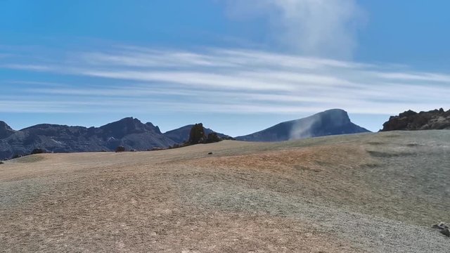 Espagne, Tenerife, parc national du Teide,  une tornade