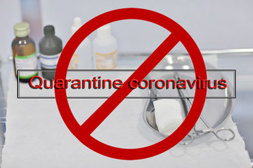 quarantine coronavirus background, abstract blurred theme coronavirus pandemic epidemic
