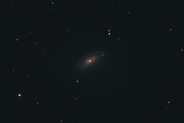 The spiral galaxy Messier 88 in the constellation Coma Berenices photographed with a Maksutov...