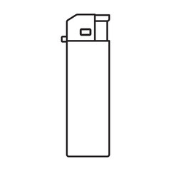 Lighter vector icon.Outline vector icon isolated on white background lighter .
