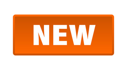 new button. new square orange push button