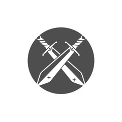 Sword weapon vector logo template illustration design