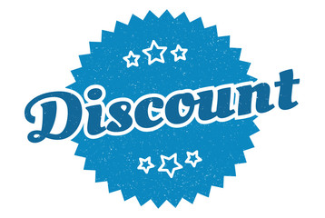 discount sign. discount round vintage retro label. discount