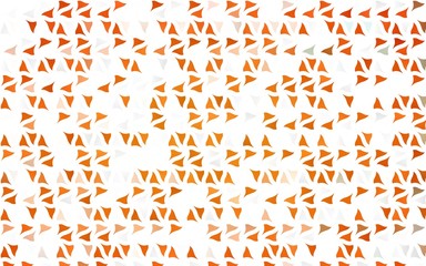 Light Orange vector cover in polygonal style. Glitter abstract illustration with triangular shapes. Smart design for your business advert.