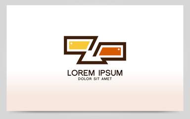 Modern furniture symbol logo design. Vector graphic illustration