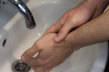 wash hands corona virus covid-19 soap water medicine safety