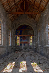 Chapel abounded in the highest Europe mines building - Miniere di Colonna, Cogne - Italy