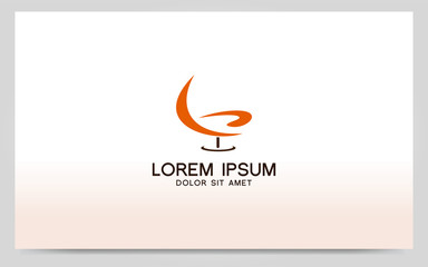 Modern furniture symbol logo design. Vector graphic illustration