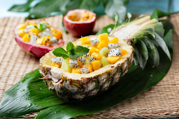 tropical fruit salad - 338359064