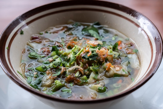 Traditional Indonesian soup its name is Cap Cay or Cap Cai soup