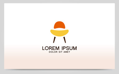 Modern furniture symbol logo design. Vector graphic illustration