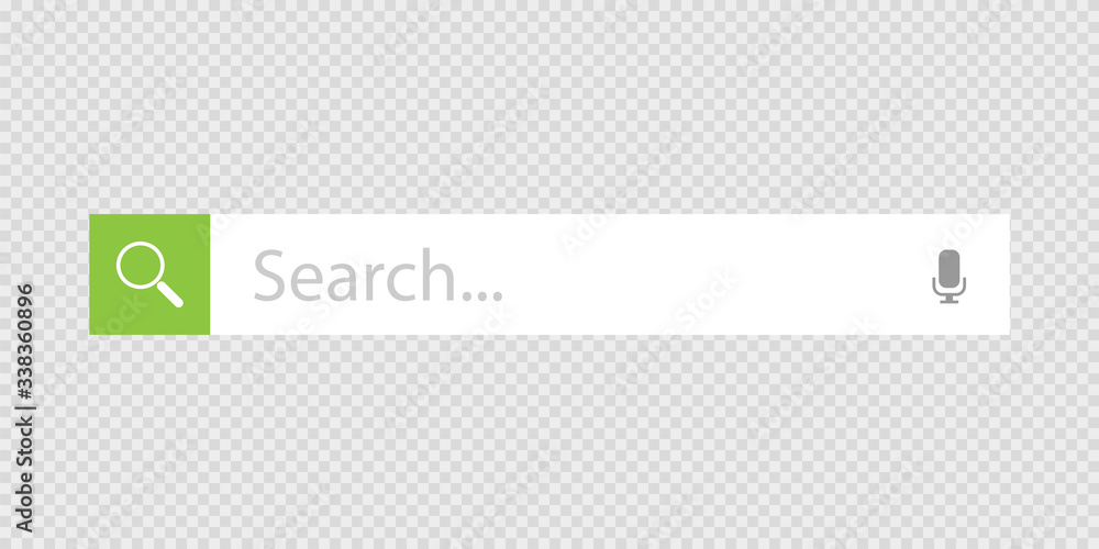 Poster search bar. template navigation button menu. concept design