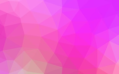 Light Pink vector abstract polygonal layout. Colorful abstract illustration with gradient. Completely new template for your business design.
