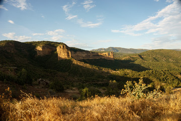 natural landscape in sierra de guara