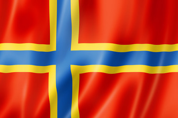 Obraz premium Orkney County flag, UK