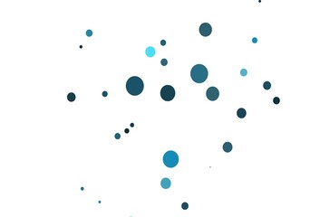 Light BLUE vector background with bubbles.