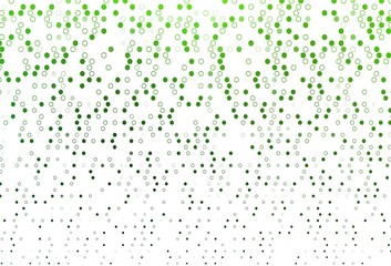 Light Green vector pattern with spheres.
