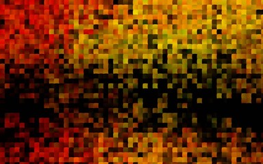 Dark Orange vector texture in rectangular style. Glitter abstract illustration with rectangular shapes. Smart design for your business advert.