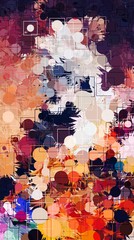 Abstract Colorful Geometric Artwork,Abstract Graphical Art Background Texture,Modern Conceptual Art