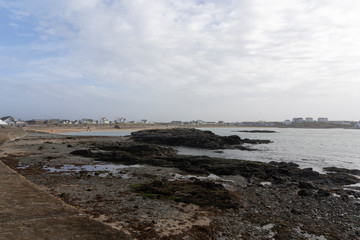 Trearddur Bay and beach in Anglesey Wales, UK