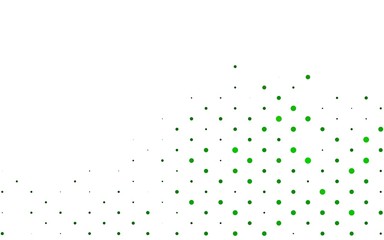 Light Green vector template with circles. Beautiful colored illustration with blurred circles in nature style. Pattern for ads, leaflets.