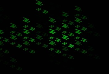 Dark Green vector layout with flat lines.