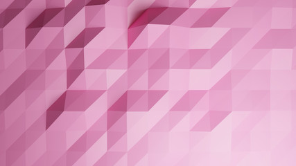 3d render polygon pink pastel color abstract  background
