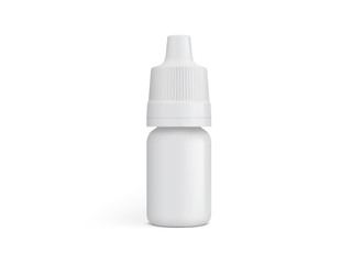 white plastic packaging isolated on a white background mock up 