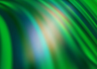 Light Green vector background with bent lines. Creative geometric illustration in marble style with gradient. Textured wave pattern for backgrounds.