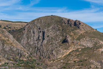 Fototapeta na wymiar Mountainous landscape in the Alpujarra (Spain)