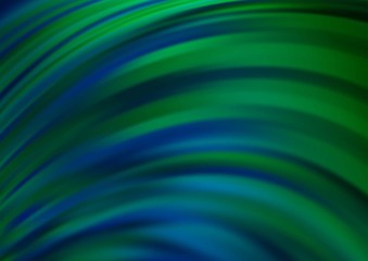 Dark Blue, Green vector template with lines, ovals. Colorful illustration in abstract marble style with gradient. Marble style for your business design.