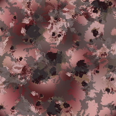 Desert camouflage of various shades of red, pink and grey colors