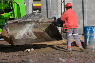 Chantier de construction en zone urbaine