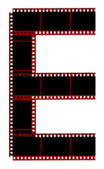 Alphabet, ABC. Letter font " Photostyle", color film.