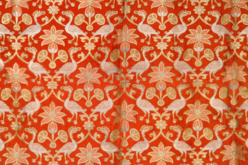 Colorful silk fabric, textile , royal Rajasthan, India